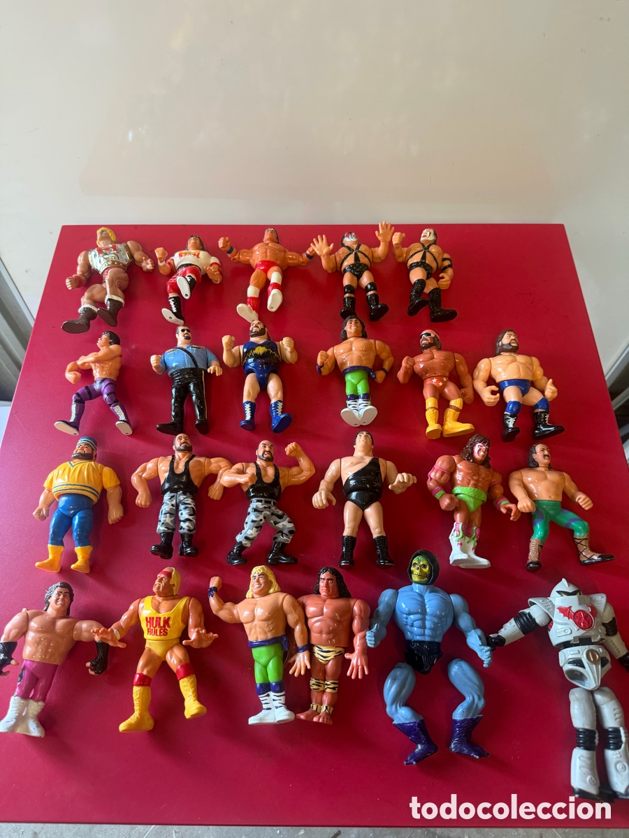 Figuras de acci&oacute;n: Lote 23 Figuras WWF Hasbro Originales 1991-1994