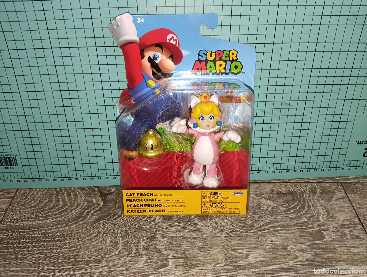 Figuras de acci&oacute;n: Figura Princesa Cat Peach Nintendo 10 cm Jakks Pacific Nueva En Bl&iacute;ster
