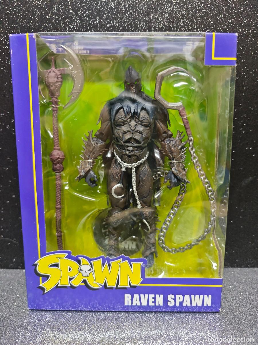 Figuras de acci&oacute;n: FIGURA DE SPAWN RAVEN DE MCFARLANE, SERIE 1,