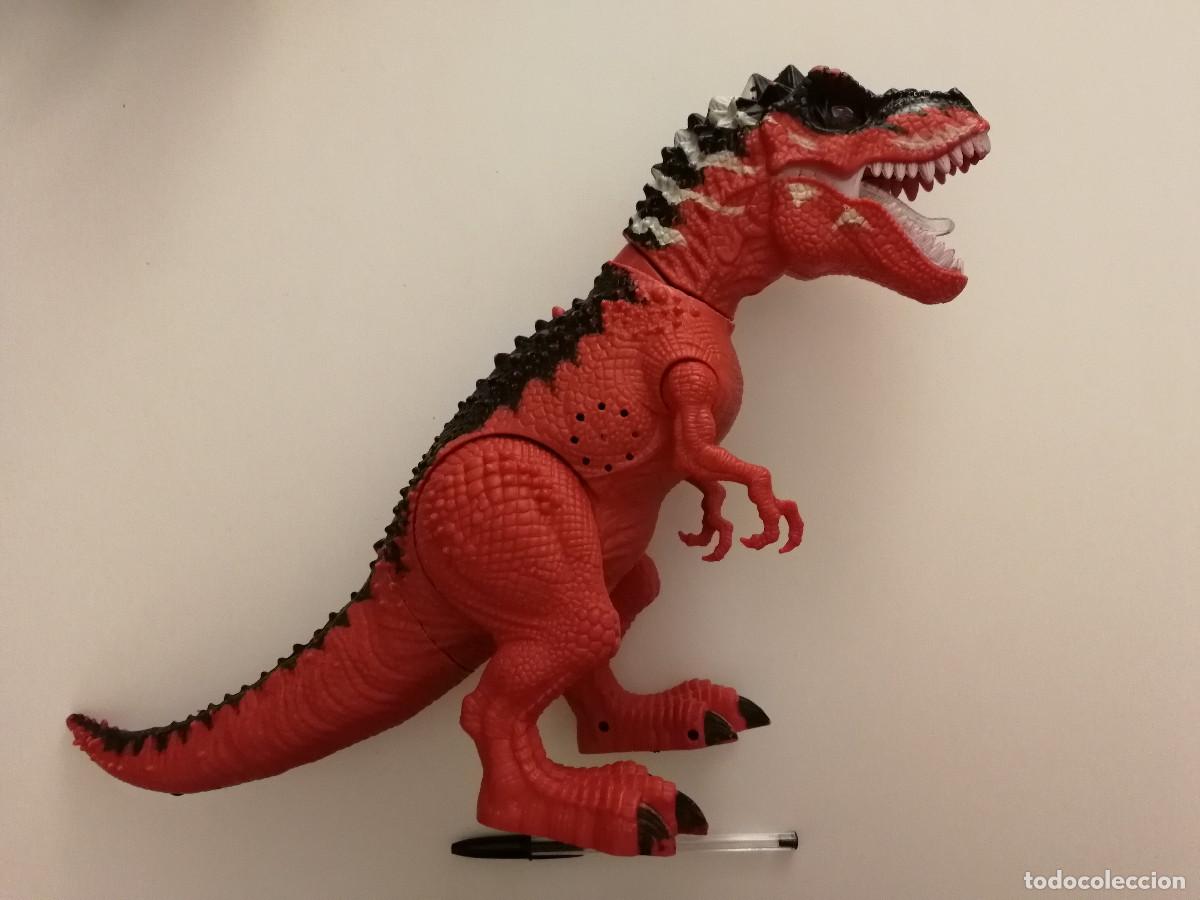 Figuras de acci&oacute;n: DINOSAURIO ARTICULADO GRANDE CON SONIDO Y MOVIMIENTO - T REX - PARQUE JURASICO - MARCA ALE-HOP
