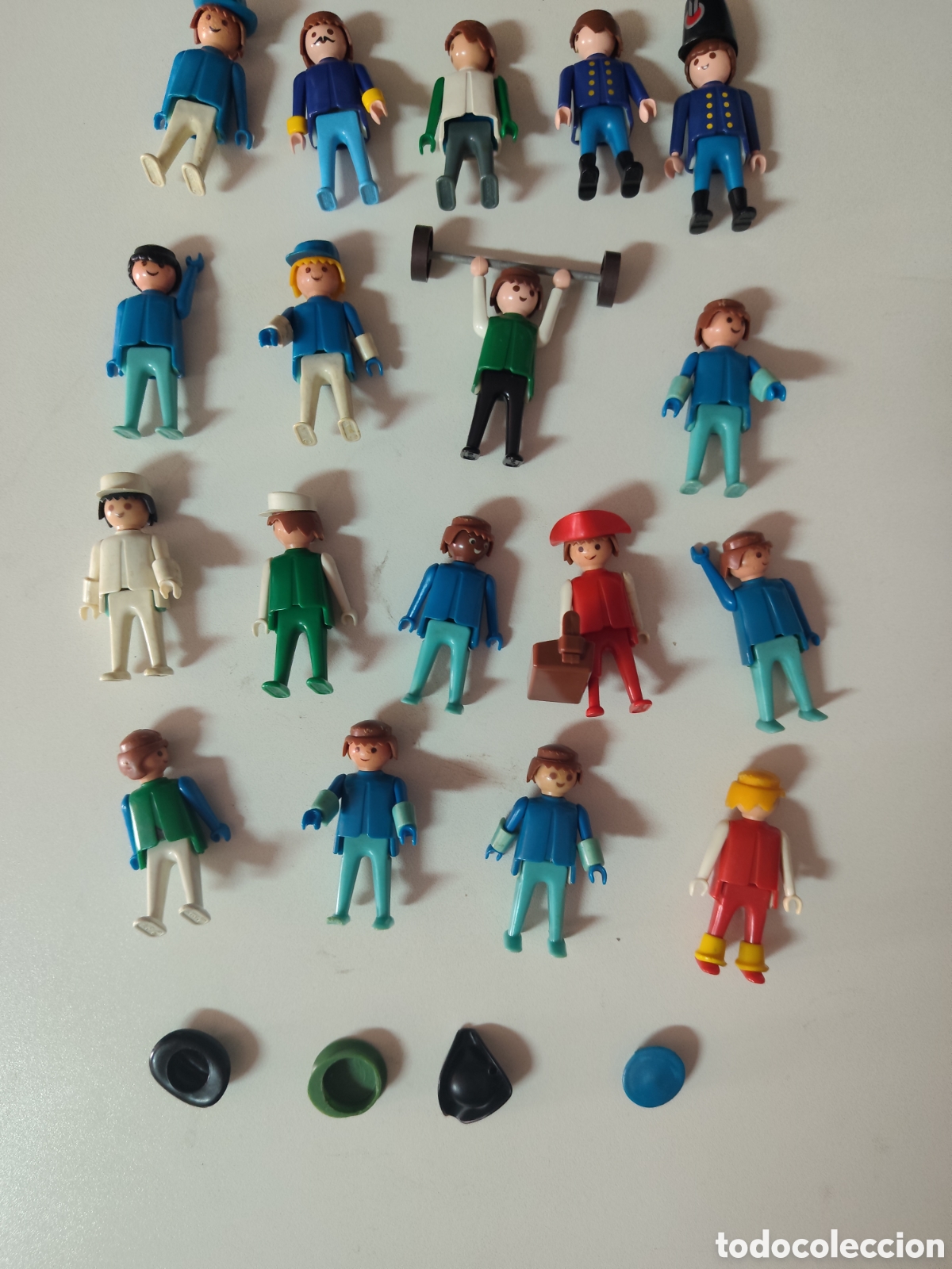 Figuras de acci&oacute;n: Lote 17 figuras antiguas Playmobil