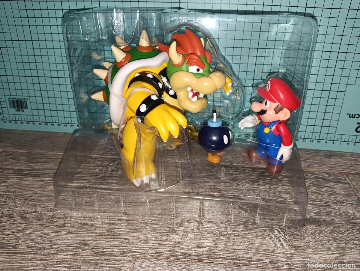 Figuras de acci&oacute;n: Lote Figuras Super Mario, Bowser Y Bob-omb - Blister Jakks Pacific Nintendo