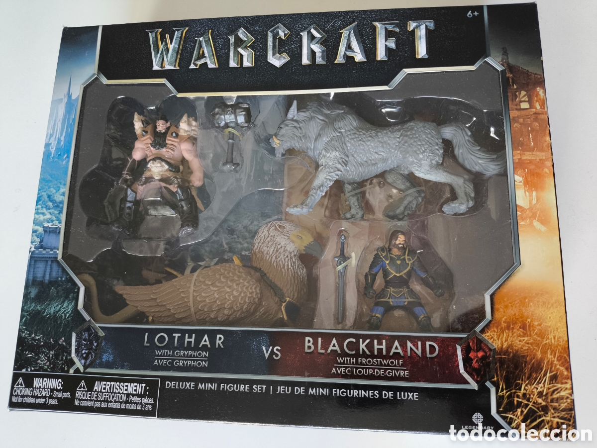 Figuras de acci&oacute;n: Pack deluxe set 4 figuras lothar VS blackhand Warcraft precintado