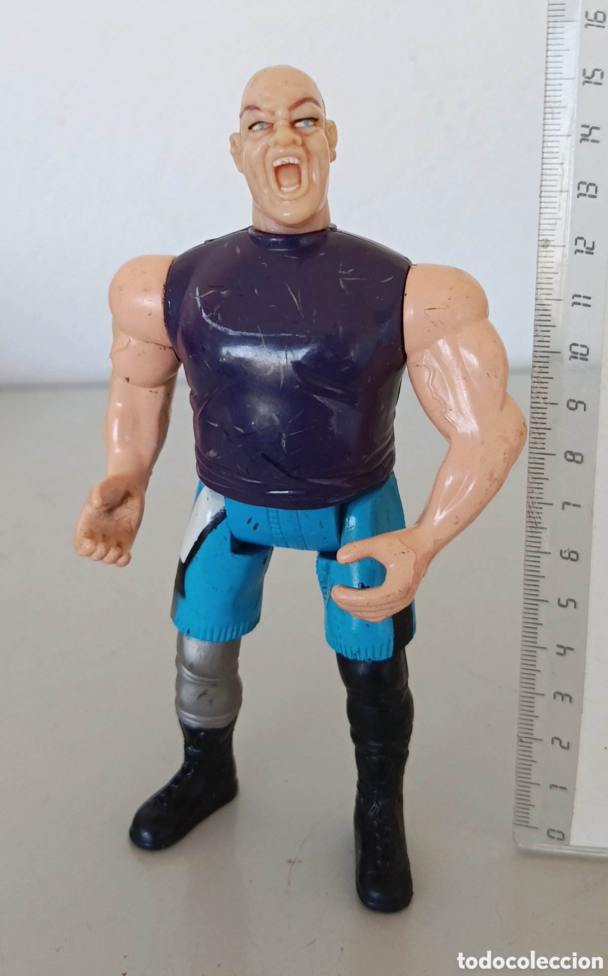 Figuras de acci&oacute;n: Luchador pressing catch bootleg figura acci&oacute;n mu&ntilde;eco