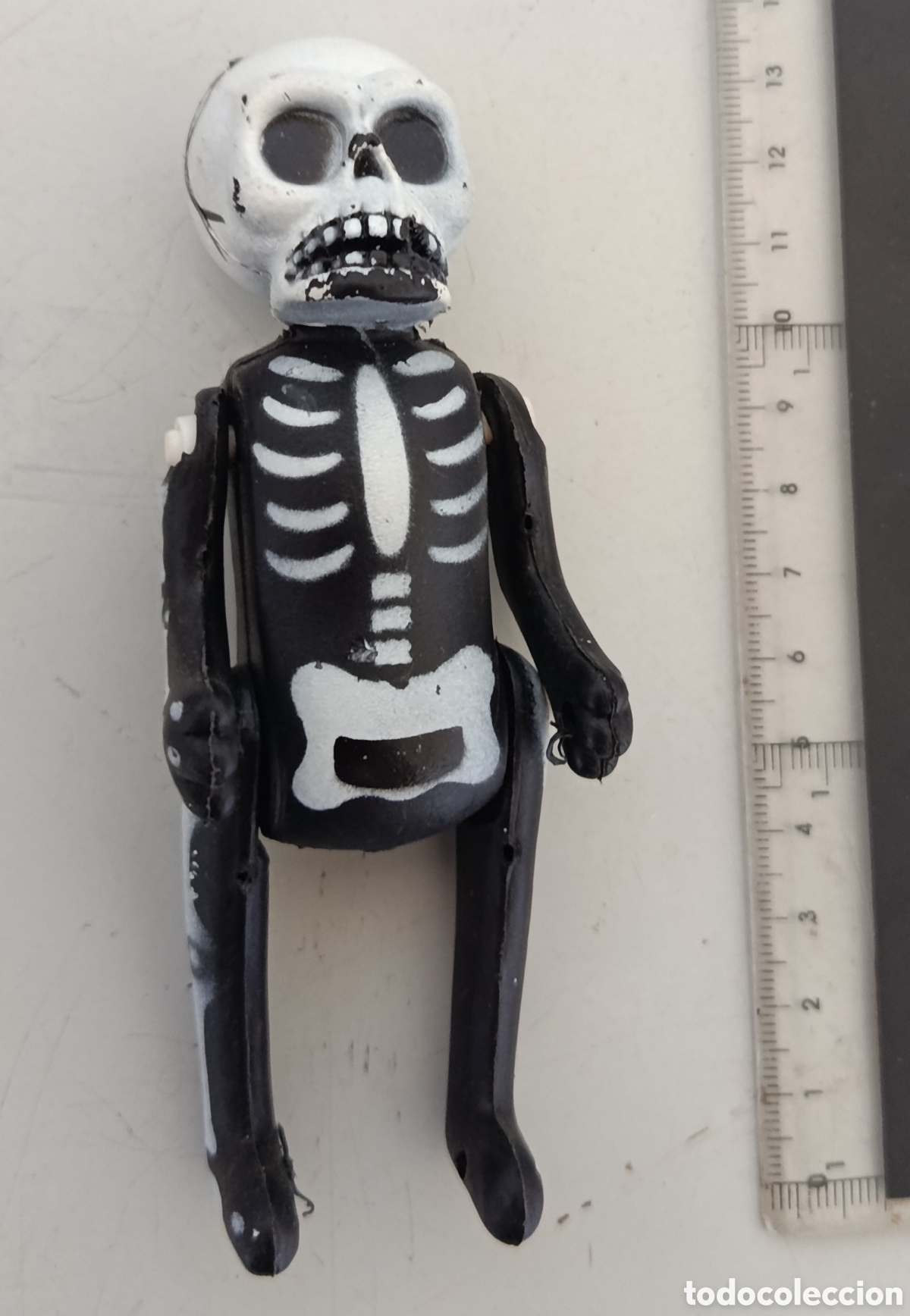 Figuras de acci&oacute;n: Esqueleto calavera juguete figura acci&oacute;n mu&ntilde;eco vintage Halloween terror