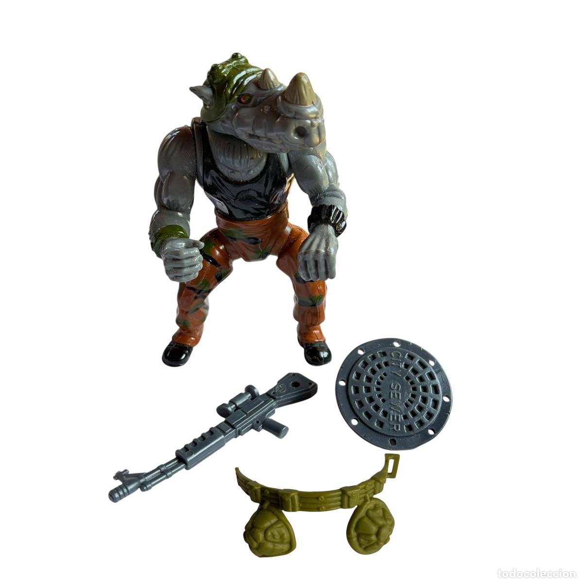 Figuras de acci&oacute;n: mu&ntilde;eco figura Rocksteady de las Tortugas Ninja mutantes Tmnt