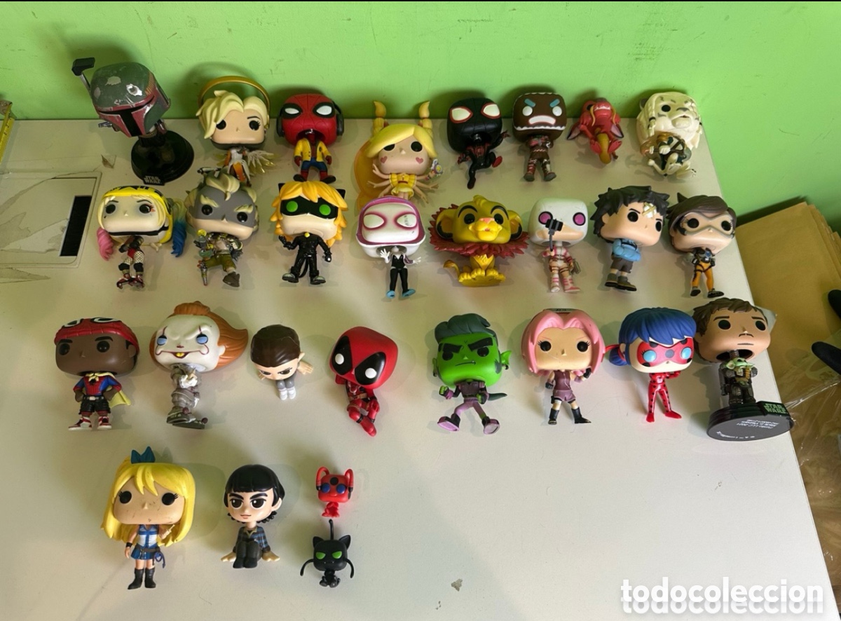 Figure di azione: Lote 27 figuras Funko Pop! originales - Marvel, DC, Star Wars, Disney y anime.