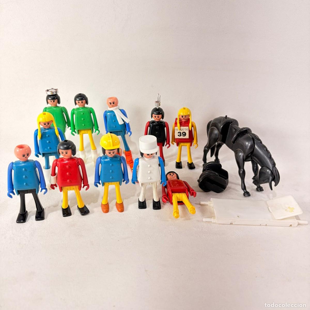 Figurines d'action: LOTE DE 10 FIGURAS + CABALLONEGRO PLAY BIG - CEFA TOYS - A&Ntilde;OS 70'S