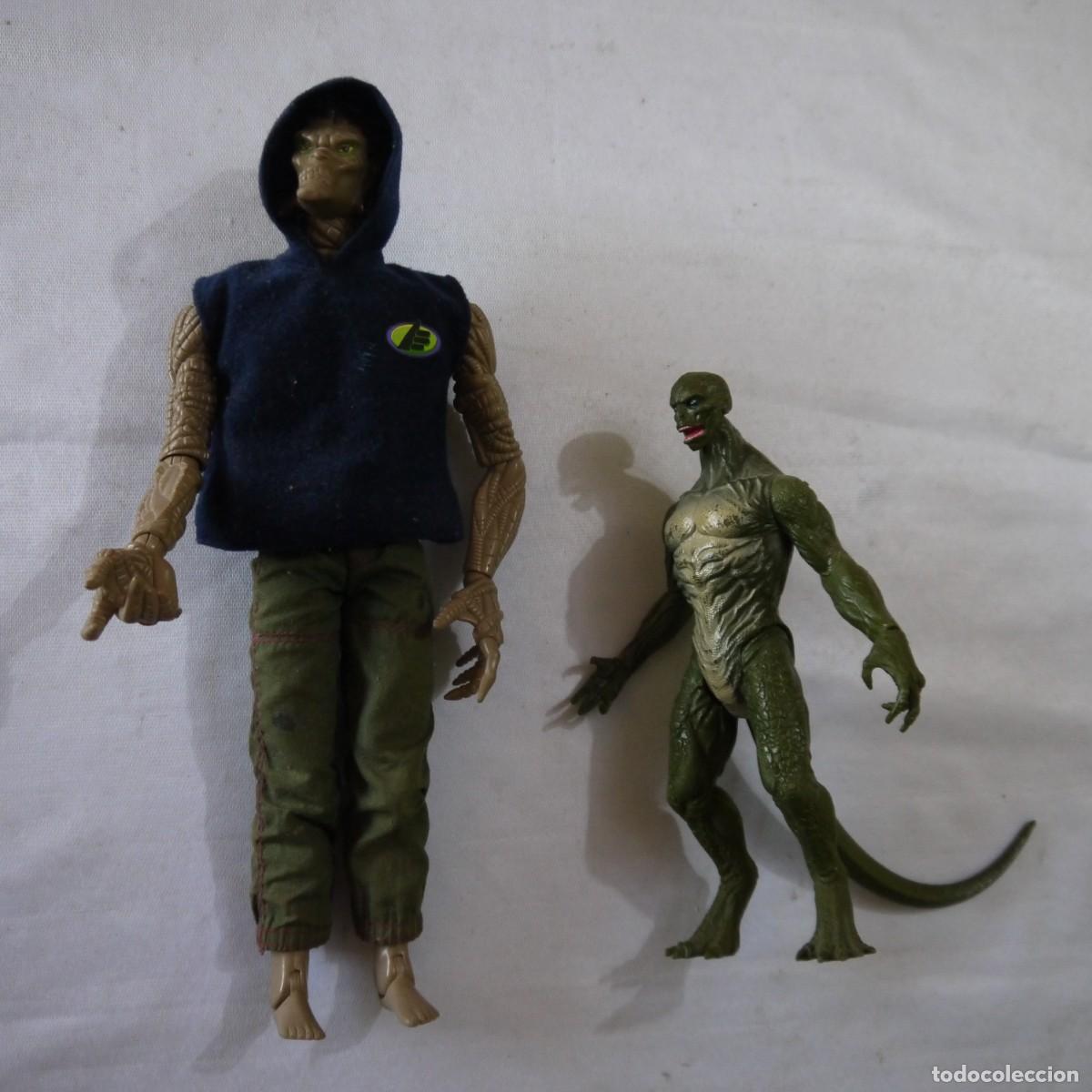 Figuras de acci&oacute;n: LOTE DE 2 FIGURAS ARTICULADAS: LAGARTO MARVEL DE HASBRO Y BIOCONSTRICTOR DE MAX STEEL DE MATTEL