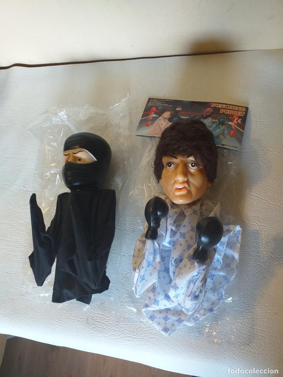 Figurines d'action: PAREJA DE MARIONETAS BOXEADORAS ROCKY BALBOA Y NINJA PUNCHING PUPPET