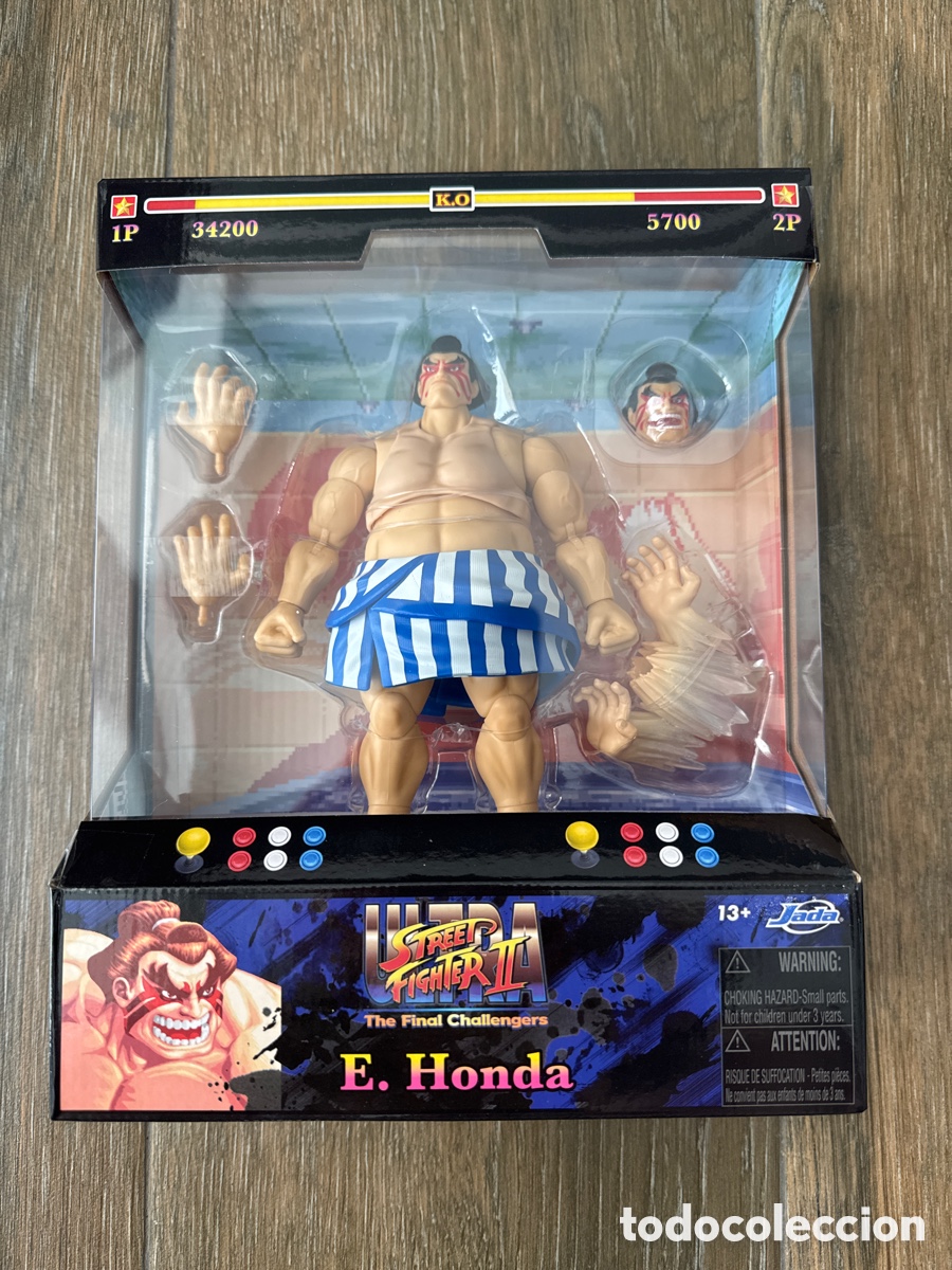 Figuras de acci&oacute;n: Figura E. Honda Ultra Street Fighter II The Final Challengers Jada Toys