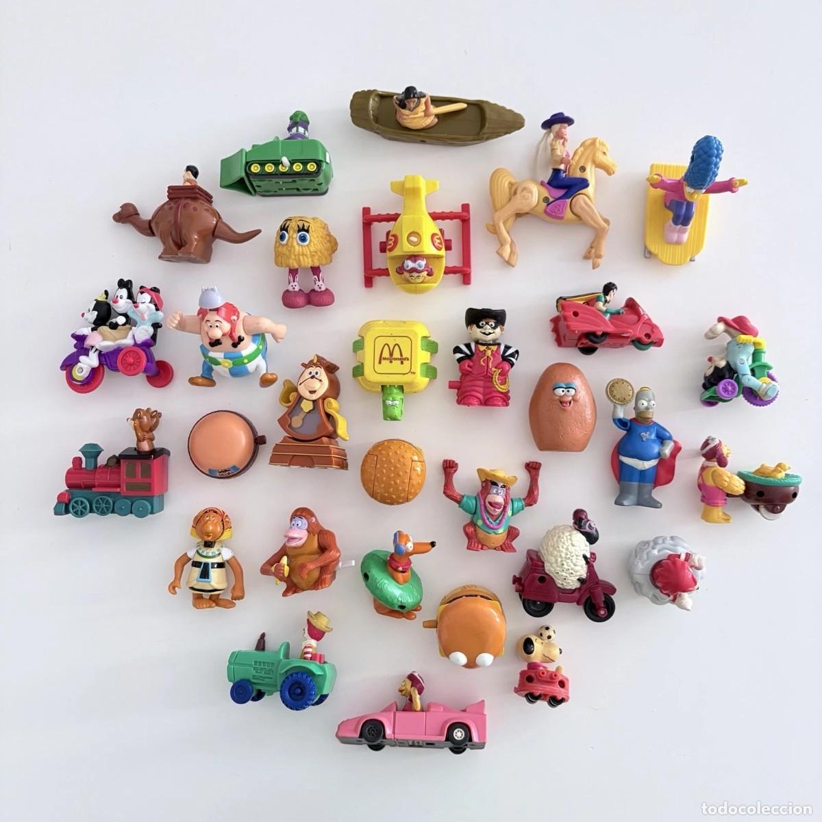 Figurines d'action: Lote 30 mu&ntilde;ecos Happy Meal toys 90s McDonald's vintage disney barbie simpsons etc juguetes