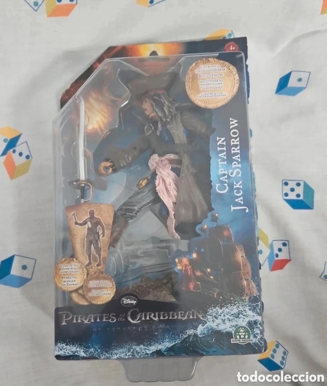 Figuras de acci&oacute;n: Figura de Jack Sparrow. Piratas del Caribe. De Disney