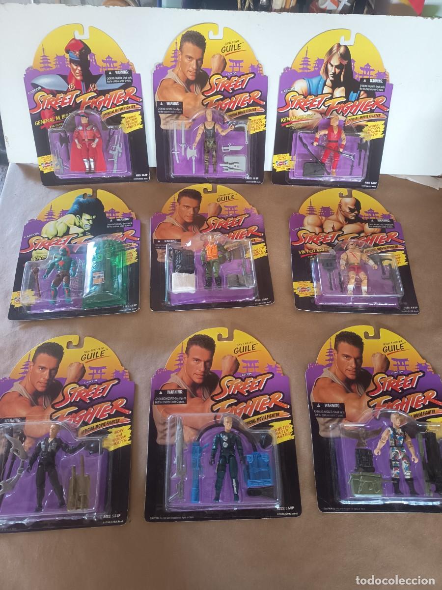 Figurines d'action: LOTE DE BLISTERS STREET FIGHTTER,(NUEVE DIFERENTES)