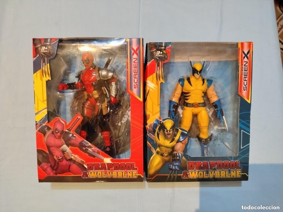 Figuras de acci&oacute;n: LOTE 2 FIGURAS DE ACCI&Oacute;N de Super War Deadpool & Wolverine - x-men