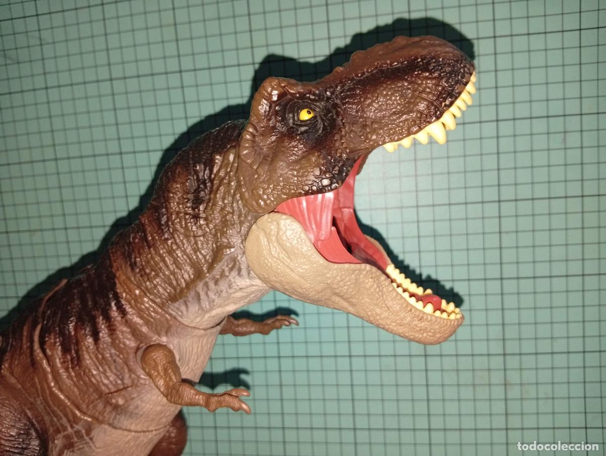 Figuras de acci&oacute;n: Figura Parque Jur&aacute;sico Tyrannosaurus Rex Jurasic World Mattel Con Sonido