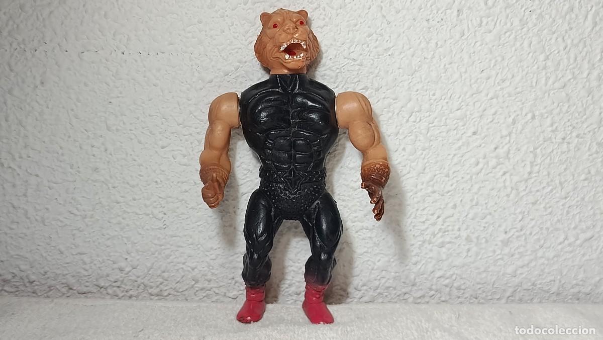 Figuras de acci&oacute;n: JUYBA DOMENE GUERREROS DEL ESPACIO MOTU MASTERS BOOTLEG : ANTIGUA FIGURA CABEZA DE LEON A&Ntilde;OS 80