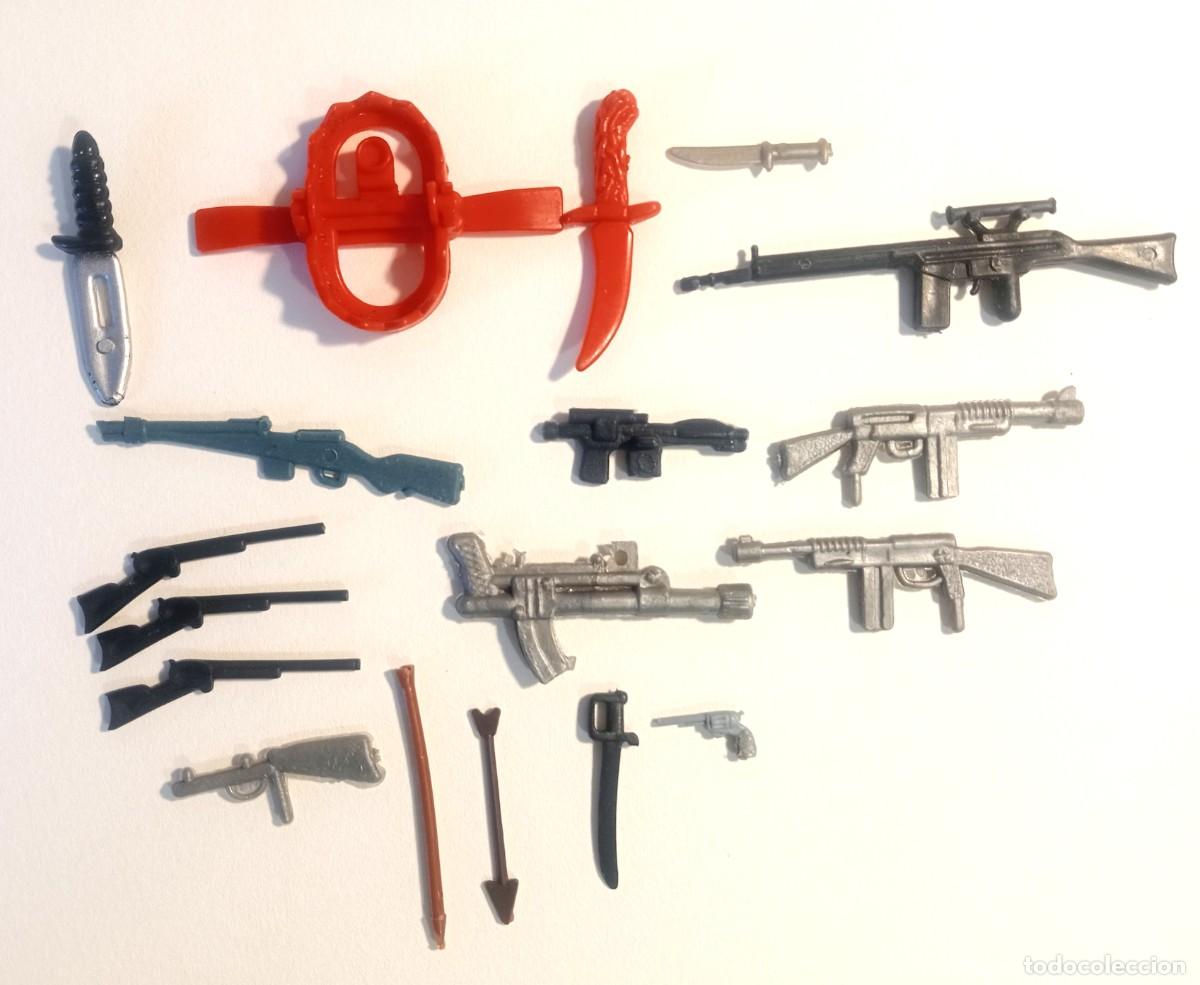Figuras de acci&oacute;n: LOTE ARMAS FIGURA ACCION