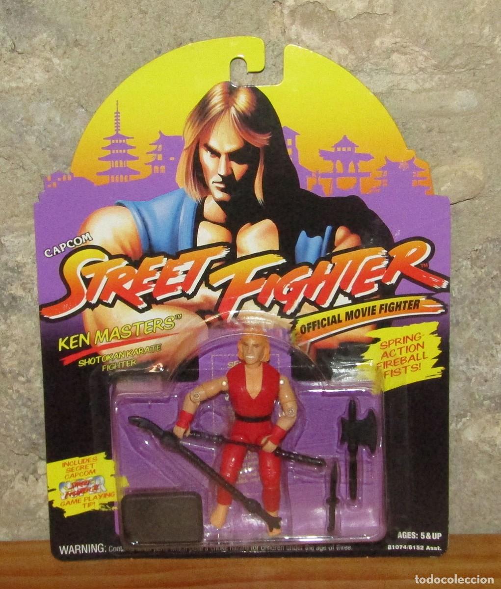 Figuras de acci&oacute;n: ANTIGUO BLISTER STREET FIGHTER: KEN MASTERS - CAPCOM, MB Y HASBRO - 1993/1994 - NUEVO