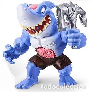 Figuras de acci&oacute;n: Zuru Mega Smashers - Shark. Action figure estilo Street Sharks. 25 cm aprox. Con movimiento en brazo
