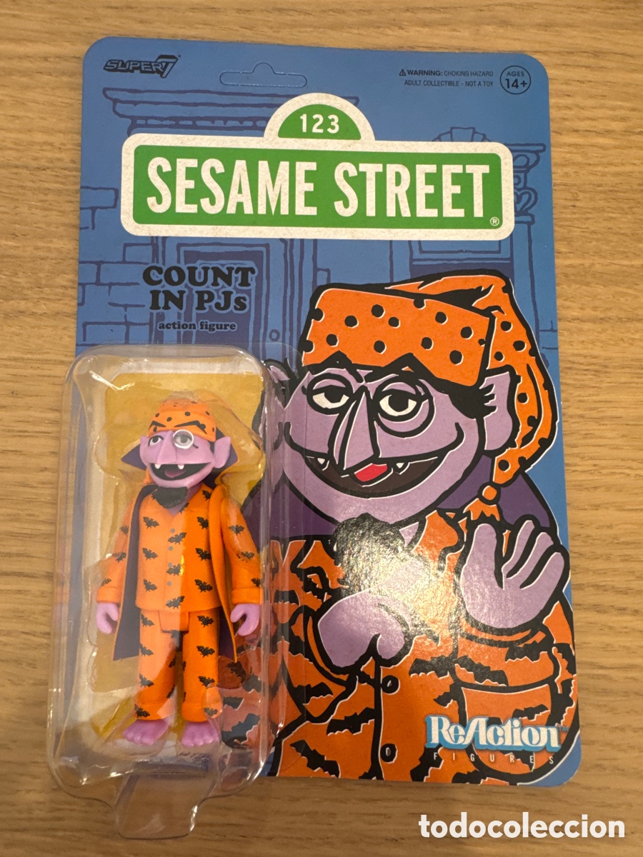 Figuras de acci&oacute;n: Figura Conde Draco En Pijama Barrio S&eacute;samo ReAction Super 7