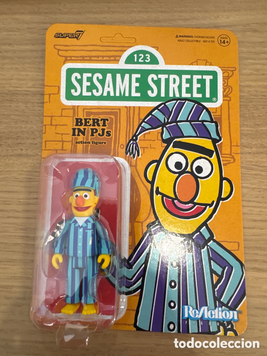 Figuras de acci&oacute;n: Figura Blas En Pijama Barrio S&eacute;samo ReAction Super 7