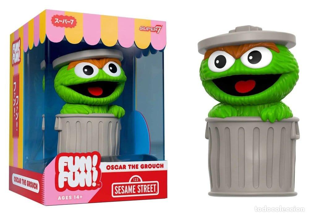 Figuras de acci&oacute;n: Oscar the Grouch - Sesame Street - Fun!Fun! - Super 7