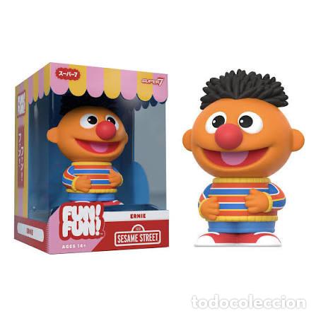 Figuras de acci&oacute;n: Ernie - Sesame Street - Fun!Fun! - Super 7