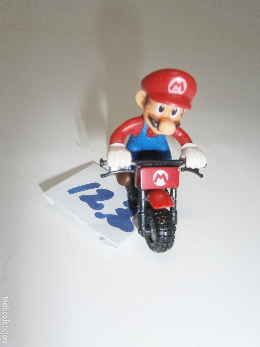Figuras de acci&oacute;n: FIGURA DE DIBUJOS ANIMADOS - SUPER MARIO MONTANDO EN MOTO