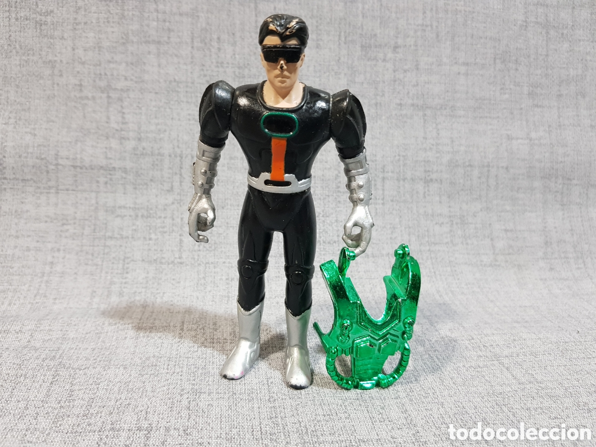 Figuras de acci&oacute;n: CYBER GUARD STAR WARRIOR SPACE FORCE CON PECHERA VERDE. CHAP MEI A&Ntilde;OS 90