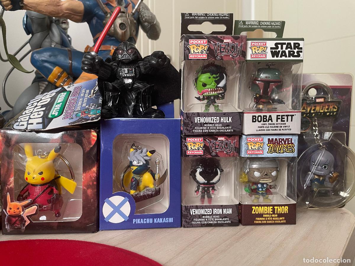 Figuras de acci&oacute;n: Lote de llaveros de diversas tematicas, Funkos, Pokemon, Star Wars. Todo nuevos. Desde 4&euro;.