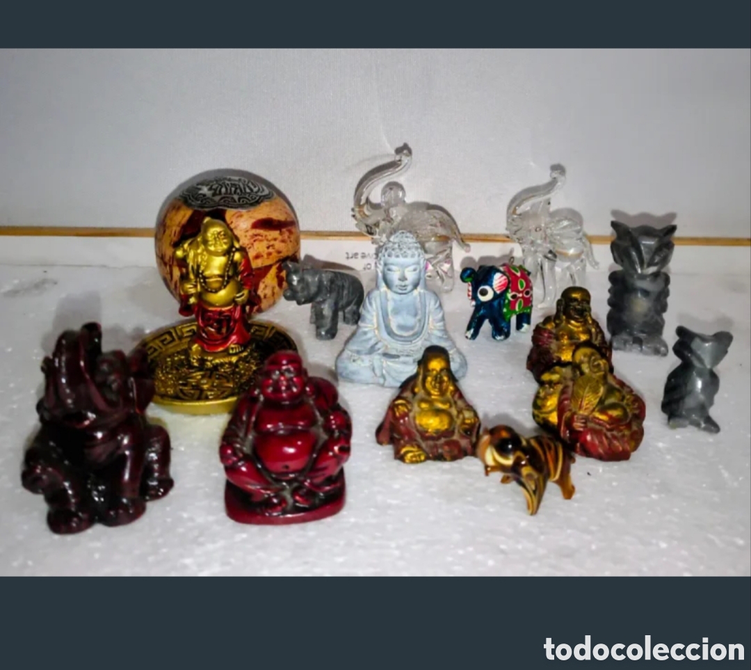 Figuras de acci&oacute;n: Lote de figuras Buda y animales