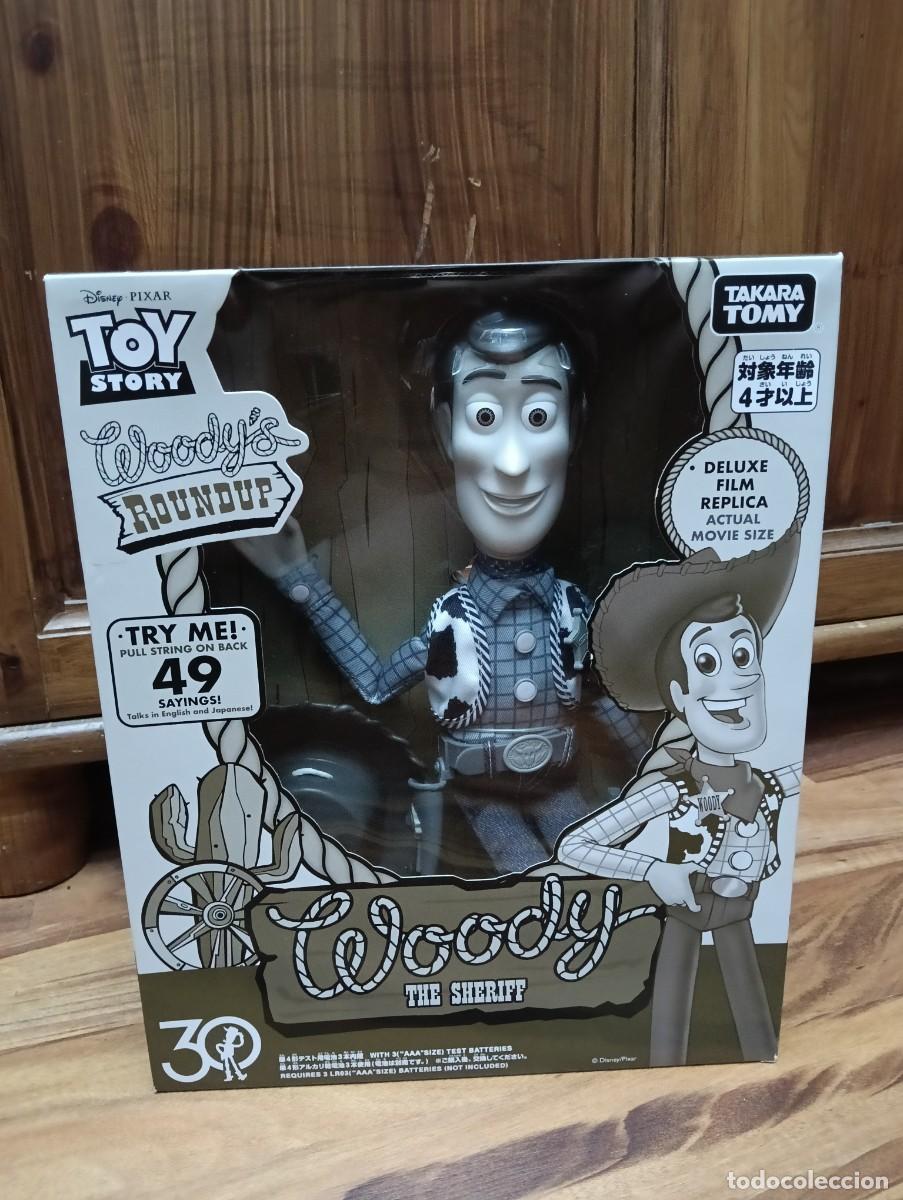 Figuras de acci&oacute;n: Woody Toy story Woody's Roundup Takara Tomy Blanco y negro