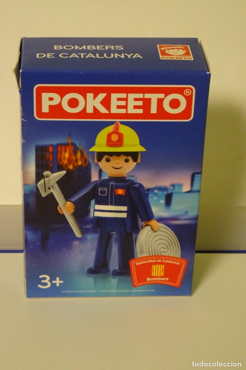 Figuras de acci&oacute;n: POKEETO * BOMBEROS DE CATALU&Ntilde;A * DISTRIBUIDO EN MADRID POR ELEVEN FORCE , NUEVO EN CAJA