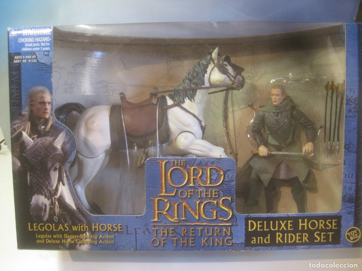 Figuras de acci&oacute;n: EL SE&Ntilde;OR DE LOS ANILLOS - PACK DOBLE - LEGOLAS Y SU CABALLO - CAJA NUEVA TOY BIZ