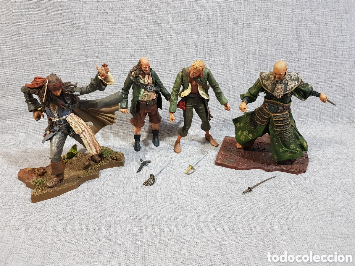 Figuras de acci&oacute;n: FIGURAS PIRATAS DEL CARIBE NECA A&Ntilde;O 2006 - 2007 JACK SPARROW PINTEL RAGETTI SAO FENG. 18 CMS.