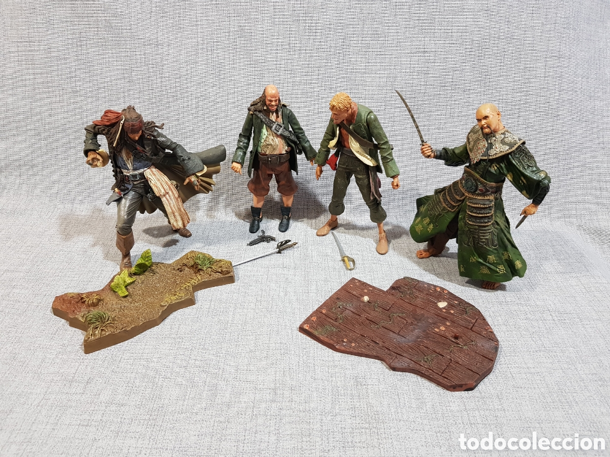 Figuras de acci&oacute;n: FIGURAS PIRATAS DEL CARIBE NECA 18 CMS JACK SPARROW PINTEL RAGETTI SAO FENG.