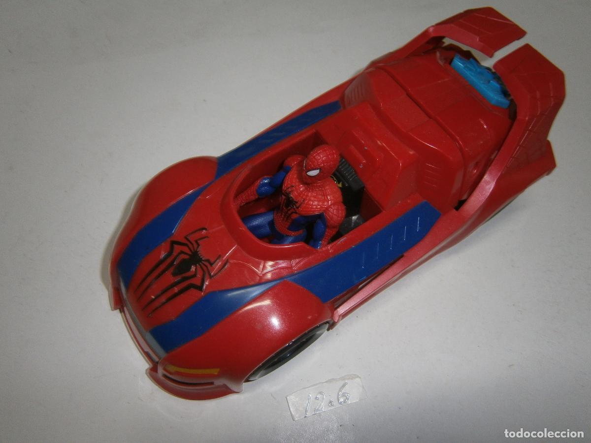 Figuras de acci&oacute;n: COCHE CON FIGURA SPIDERMAN
