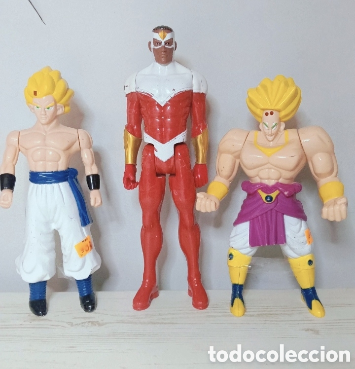 Figuras de acci&oacute;n: Lote 3 Figuras DBZ + Marvel