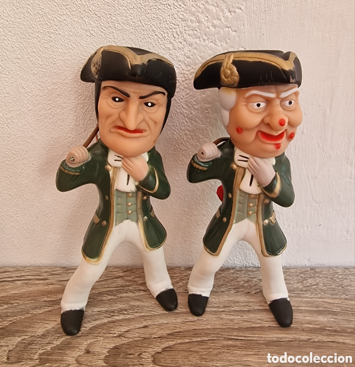 Figuras de acci&oacute;n: Pareja de figuras goma Kiliki Caravinagre San Ferm&iacute;n Centenario Regal &rdquo;La Ca&ntilde;a&rdquo;