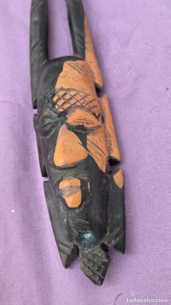 Figuras de acci&oacute;n: figura africana madera noble - Foto 3