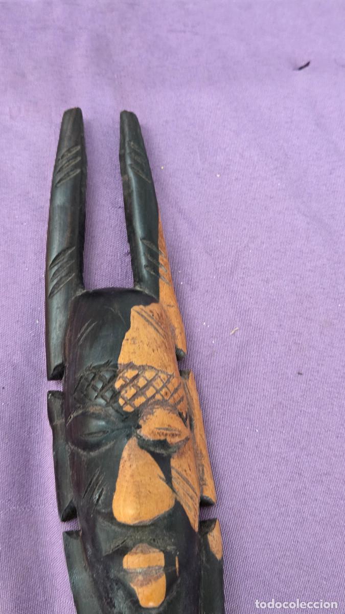 Figuras de acci&oacute;n: figura africana madera noble - Foto 4