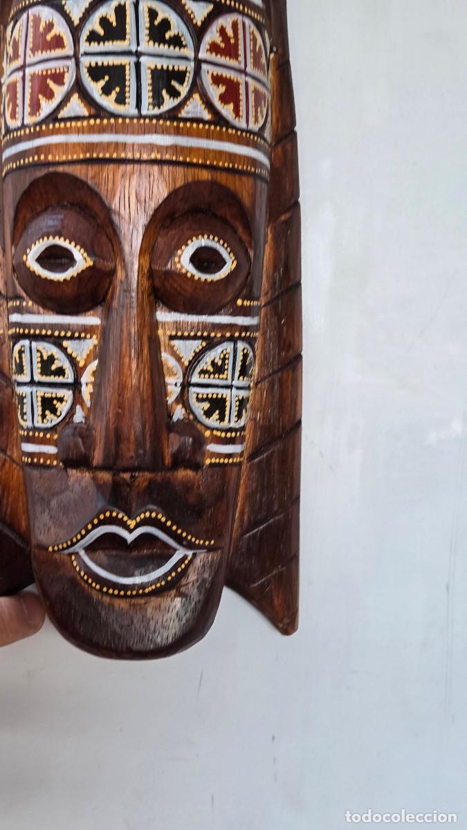 Figuras de acci&oacute;n: mascara africana de madera noble - Foto 2