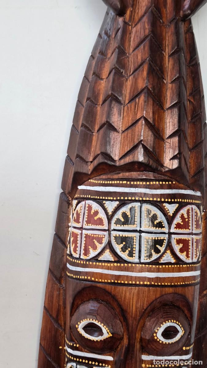 Figuras de acci&oacute;n: mascara africana de madera noble - Foto 4