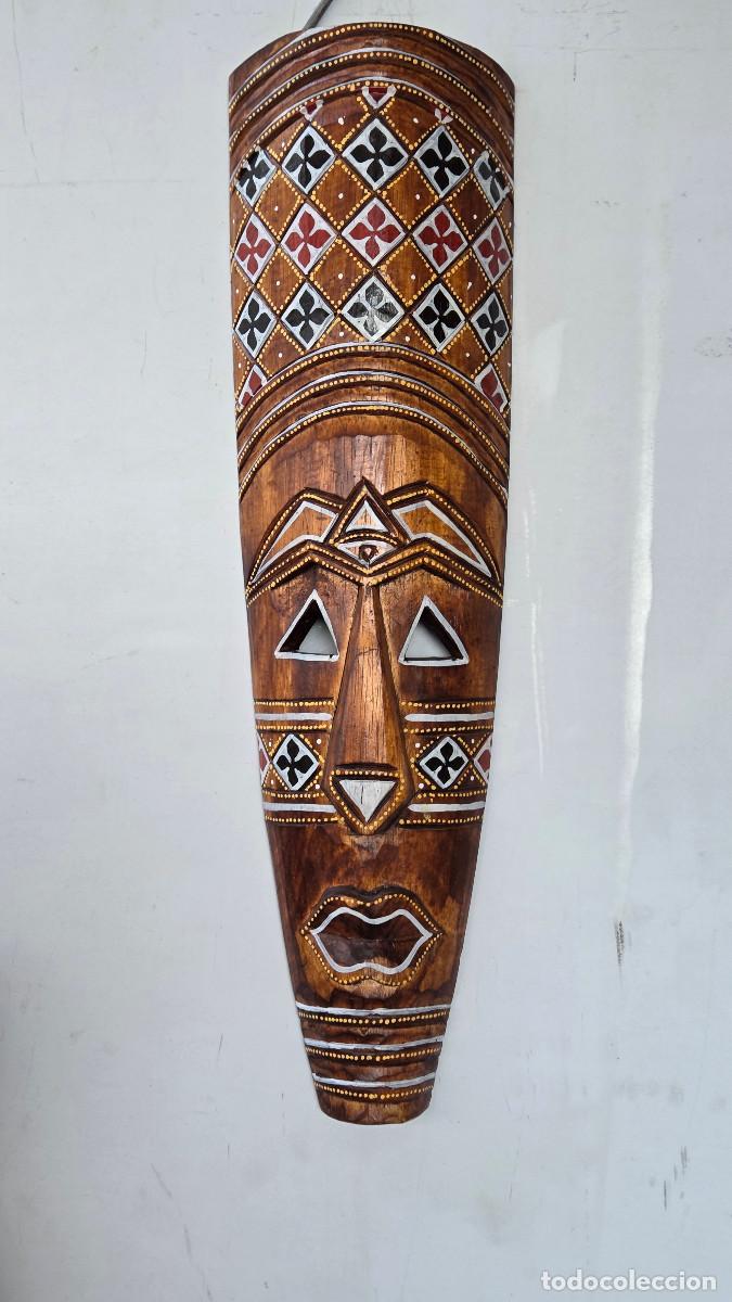 Figuras de acci&oacute;n: mascara africana de madera noble - Foto 2