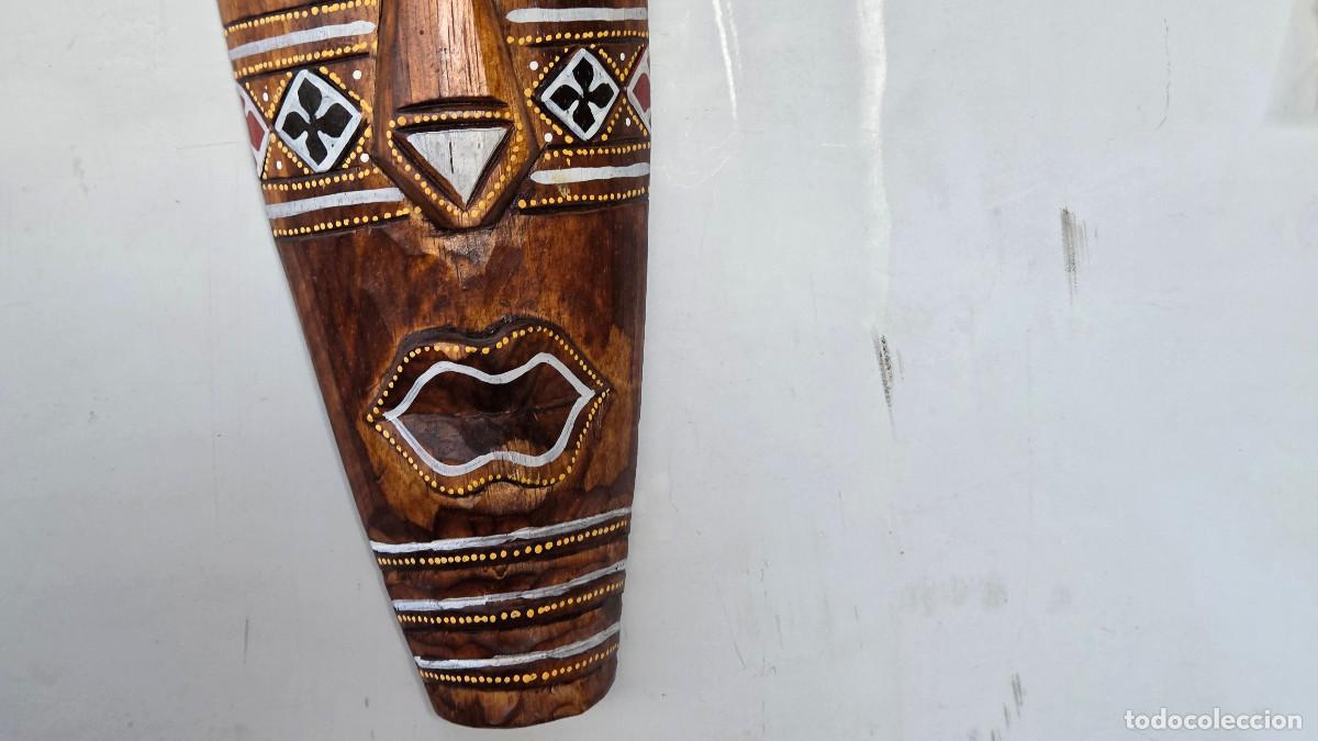 Figuras de acci&oacute;n: mascara africana de madera noble - Foto 3