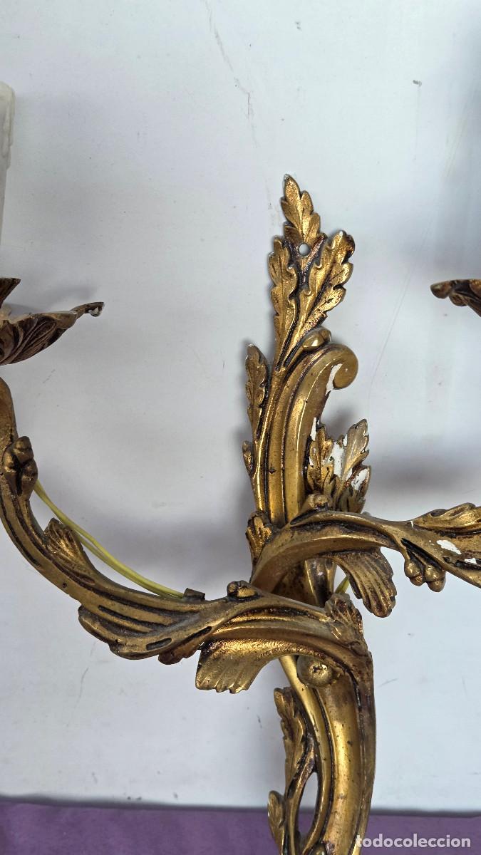Figuras de acci&oacute;n: aplique de metal dorado - Foto 3