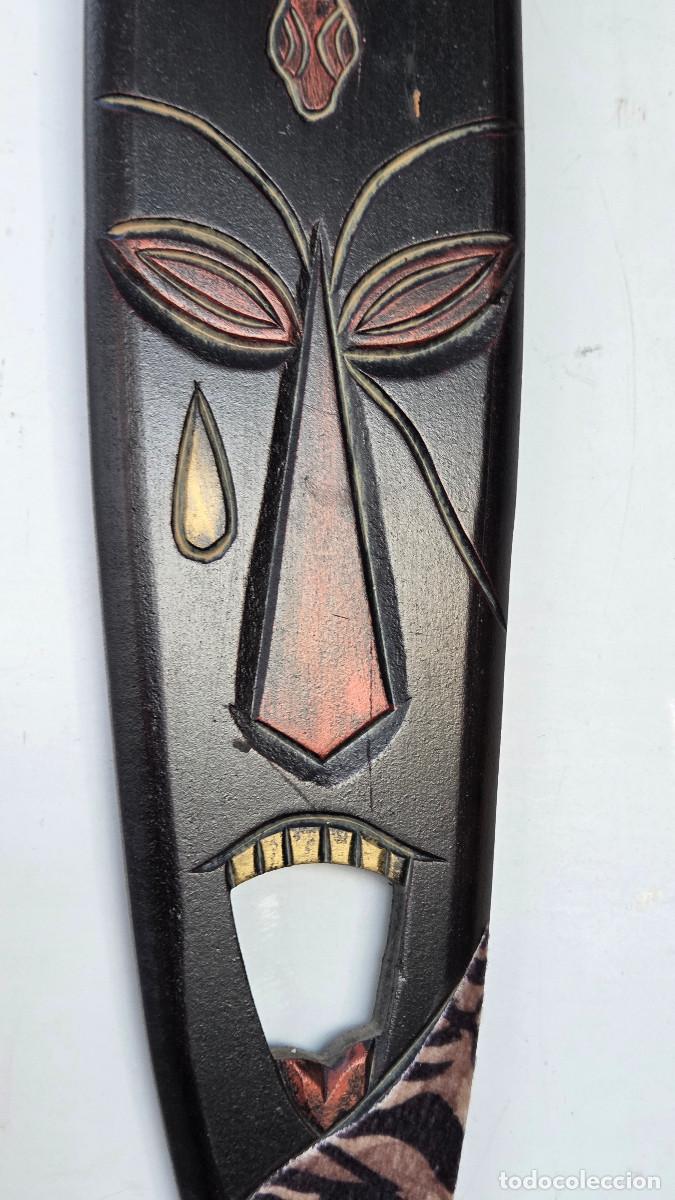 Figuras de acci&oacute;n: mascara africana de madera noble - Foto 3