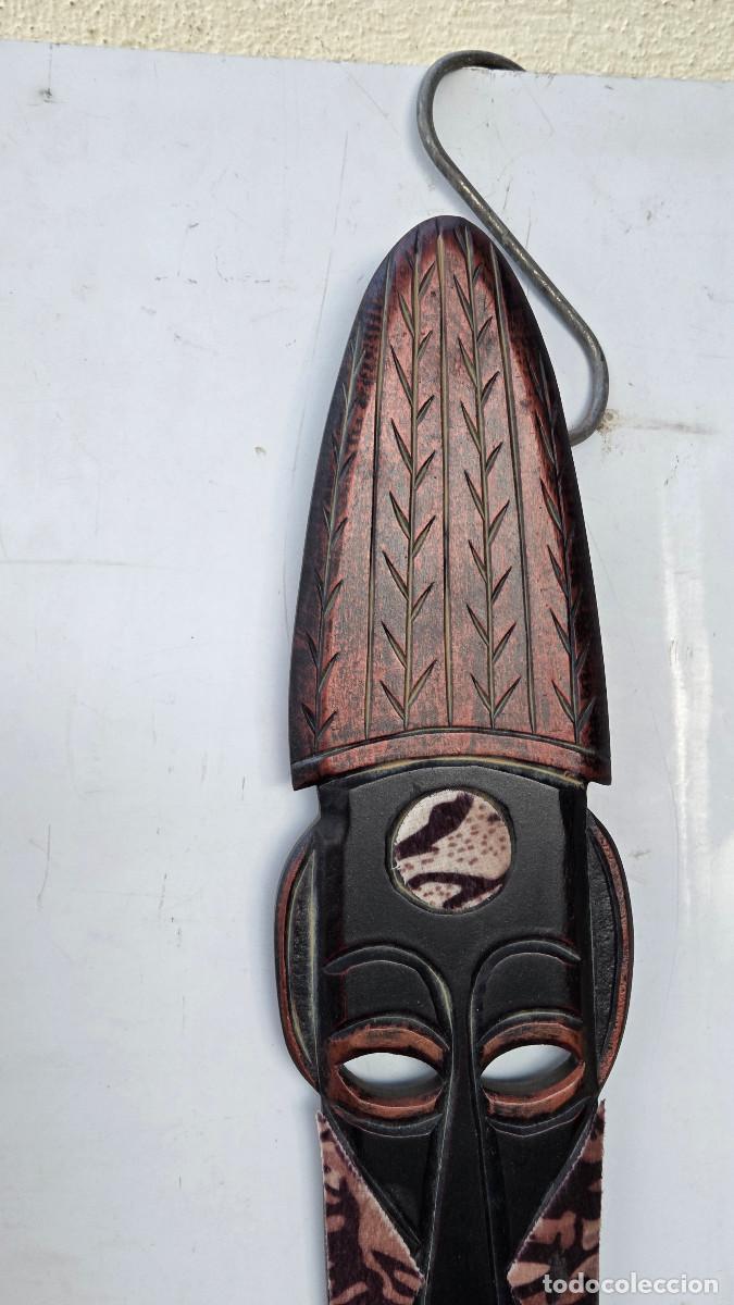 Figuras de acci&oacute;n: mascara africana de madera noble - Foto 2