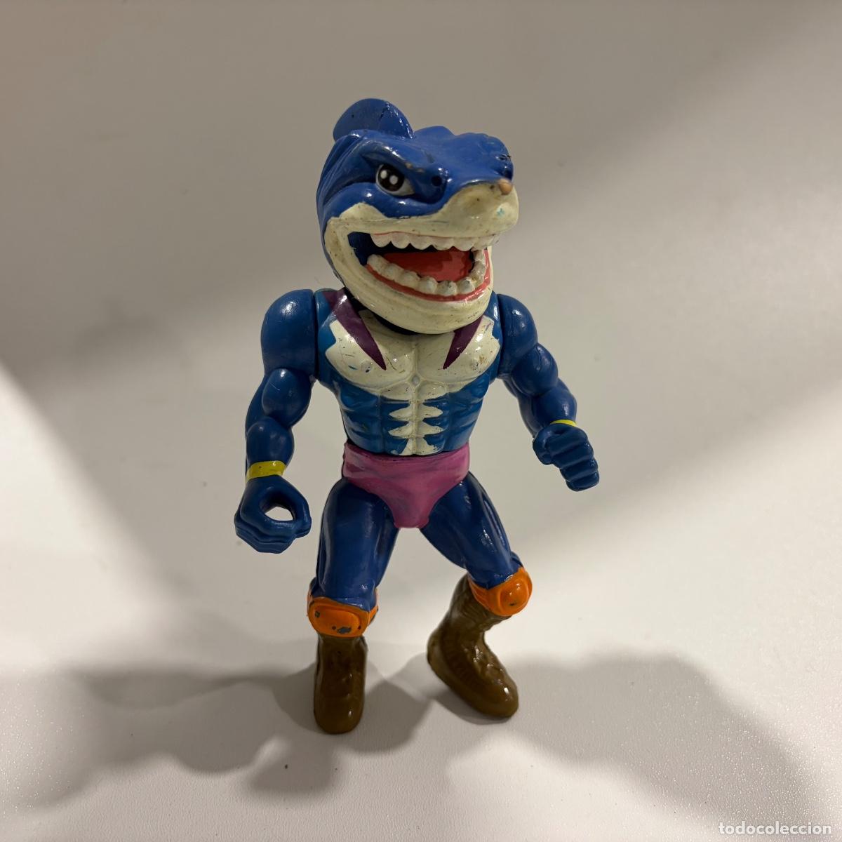 Figuras de acci&oacute;n: Figura mu&ntilde;eco Mighty Sharks Mannix Street Sharks Knock Off Bootleg a&ntilde;os 90